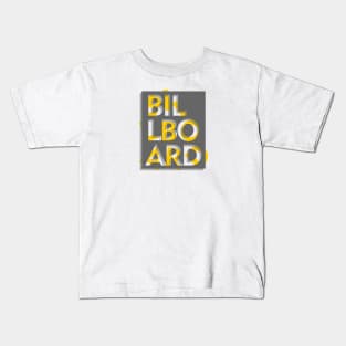 3d effect scrambled letter of billboard Kids T-Shirt